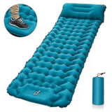 Camping Sleeping Self-inflating Mattress: Thickened Lightweight Single Camping Inflatable Bed And Attachable Double Camping Mat And Compact Inflatable In Australia - Darrahopens
