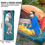 Camping Sleeping Self-inflating Mattress: Thickened Lightweight Single Camping Inflatable Bed And Attachable Double Camping Mat And Compact Inflatable In Australia - Darrahopens