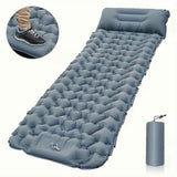 Portable Sleeping Pad, Camping Inflatable Mattress With Pillows, Folding Ultralight Air Cushion For Outdoor Hiking Trekking well - Blue In Australia - Darrahopens
