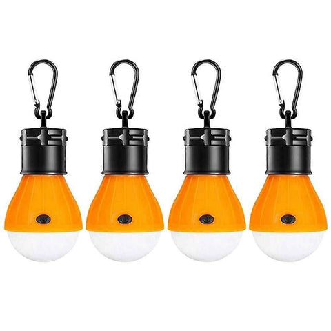 LED Camping Lantern, Super Bright Outdoor Waterproof Light with Hook, Ideal for Hiking, Fishing, Parties, 4-Pack Yellow In Australia - Darrahopens