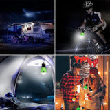 LED Camping Lantern, Super Bright Outdoor Waterproof Light with Hook, Ideal for Hiking, Fishing, Parties, 4-Pack Green In Australia - Darrahopens