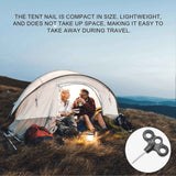 4pcs Camping Tent Stakes Screw‑In Metal Pegs, Lightweight Rust‑Resistant Windproof Stakes for Outdoor Use In Australia - Darrahopens