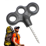 4pcs Camping Tent Stakes Screw‑In Metal Pegs, Lightweight Rust‑Resistant Windproof Stakes for Outdoor Use In Australia - Darrahopens