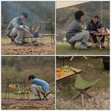Durable Nylon Camping Stool with Stable Triangle Design, Breathable Seat Cover for Fishing and Hiking In Australia - Darrahopens