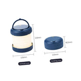 USB Rechargeable Folding Camping Lantern with Dual Lighting Mode, Lightweight LED Tent Light for Outdoor Hiking, Blue In Australia - Darrahopens