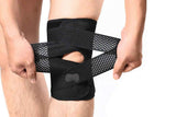 Knee Brace with Side Stabilizers for Meniscus Tear Knee Pain Breathe Knee Sleeve Relieve Knee Pain Injury Recovery for Working Out, Knee Support -Black / XL