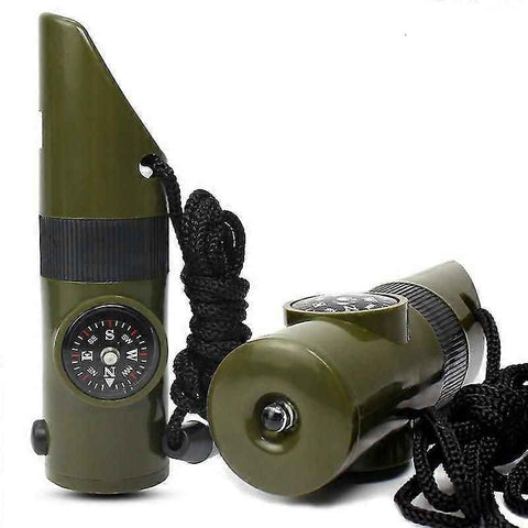 Camping Survival Kit with Lanyard Emergency Compass Safety Whistle Emergency Whistle Kid Survival Kit Outdoor Multi Function Tool for Camping Hiking In Australia - Darrahopens