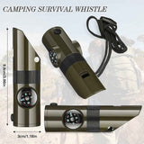 Camping Survival Kit with Lanyard Emergency Compass Safety Whistle Emergency Whistle Kid Survival Kit Outdoor Multi Function Tool for Camping Hiking In Australia - Darrahopens