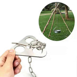 Portable Camping Gear and Equipment Detachable Outdoor Barbecue Tripod Hanging Rack Campfire Cooking Accessories Set In Australia - Darrahopens