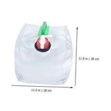 20L Camping Water Bag with Collapsible SpaceSaving Design, Wide Mouth Easy Fill, Reusable for Hiking and Travel