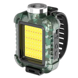 Rechargeable Wrist Mount LED Light for Outdoor Activities Waterproof IPX5 3 Modes & SOS Ideal for Camping Cycling Green In Australia - Darrahopens