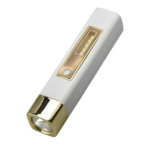 Outdoor Camping Emergency Small Portable Rechargeable Torch 18650 Lithium COB LED Flashlight Gold In Australia - Darrahopens