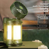 Solar Outdoor Camping Lantern with Cooling Fan Portable LED Flashlight Tent Lamp Searchlight for Outdoor Camping Hiking In Australia - Darrahopens
