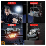 2pcs Portable LED Camping Tent Light Rechargeable Searchlight Outdoor Emergency Lighting Waterproof Hanging Night Lamp