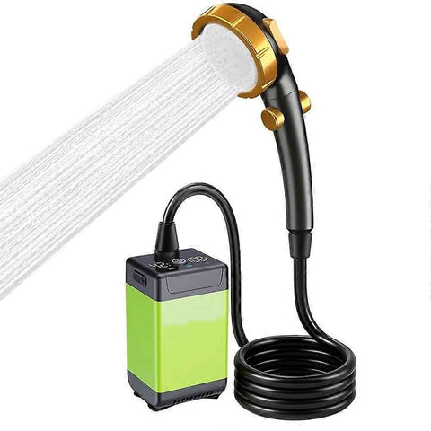 6000mAH Portable Shower Pump for Camping Long-Lasting & Quiet Outdoor Shower with LED Display, IP68 In Australia - Darrahopens