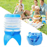 Outdoor Foldable Water Container Camping Folding Water Bucket 3.5L In Australia - Darrahopens