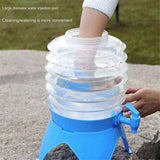 Outdoor Foldable Water Container Camping Folding Water Bucket 3.5L In Australia - Darrahopens