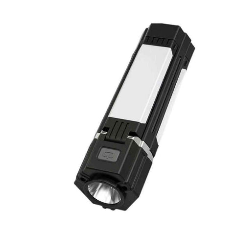 Rechargeable Camping Lantern 1500mAH Waterproof Foldable LED Lamp with 3 Modes for Tent Hanging Black
