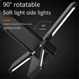 Rechargeable Camping Lantern 1500mAH Waterproof Foldable LED Lamp with 3 Modes for Tent Hanging Black