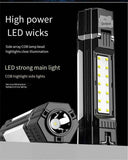 Rechargeable Camping Lantern 1500mAH Waterproof Foldable LED Lamp with 3 Modes for Tent Hanging Black