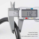 Bike Lock Cable 5Digits Resettable Combination Cable Lock, Bicycles Code Lock - Yellow In Australia - Darrahopens