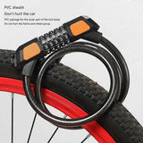 Bike Lock Cable 5Digits Resettable Combination Cable Lock, Bicycles Code Lock - Blue In Australia - Darrahopens