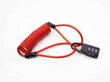 Anti-theft Motorcycle Cycling Scooter Bicycle Lock Cable Lock Helmet Lock - Red In Australia - Darrahopens