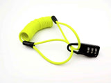 Anti-theft Motorcycle Cycling Scooter Bicycle Lock Cable Lock Helmet Lock - Yellow In Australia - Darrahopens