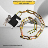Bicycle Lock Mountain Bike Lock Alloy Chain Lock Anti-Theft Safety Chain Locks Portable Alloy Lock 4x95cm