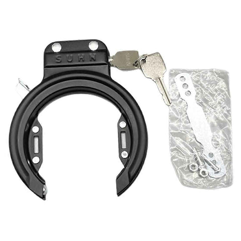 Outdoor Bicycle Horseshoe Lock - Fully Enclosed Steel Pipe Anti-Theft Lock with 2 Keys for Bicycles, Cycling and Gifts