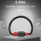 Secure 4 Digits Regulable Combination Padlocks Rustproof Zincs Alloys Bike Lock for Bicycles Storage Lockers -Blue In Australia - Darrahopens