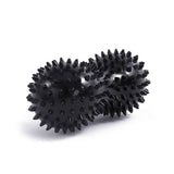 Spiky Peanut Massage Ball Deep Tissue Muscle Roller PVC Foot Massage Ball for Myofascial Release Trigger Point Therapy Yoga Fitness - Black In Australia - Darrahopens