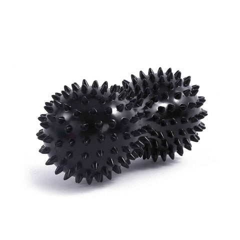 Spiky Peanut Massage Ball Deep Tissue Muscle Roller PVC Foot Massage Ball for Myofascial Release Trigger Point Therapy Yoga Fitness - Black In Australia - Darrahopens