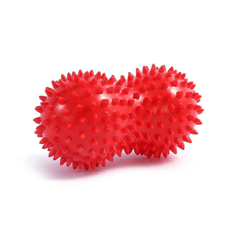 Spiky Peanut Massage Ball Deep Tissue Muscle Roller PVC Foot Massage Ball for Myofascial Release Trigger Point Therapy Yoga Fitness - Red In Australia - Darrahopens
