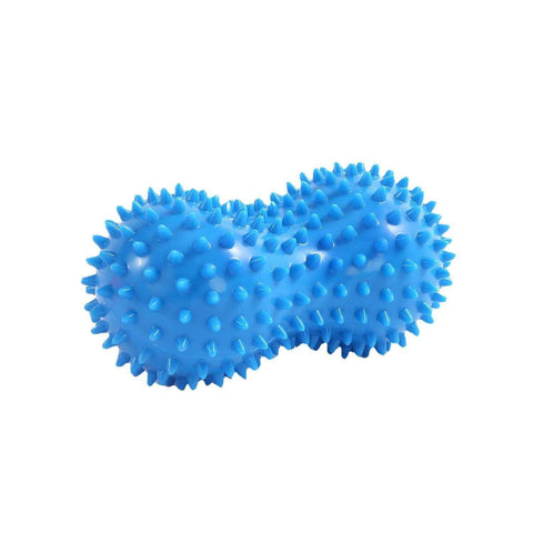 Spiky Peanut Massage Ball Deep Tissue Muscle Roller PVC Foot Massage Ball for Myofascial Release Trigger Point Therapy Yoga Fitness - Blue In Australia - Darrahopens