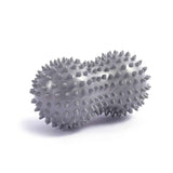 Spiky Peanut Massage Ball Deep Tissue Muscle Roller PVC Foot Massage Ball for Myofascial Release Trigger Point Therapy Yoga Fitness - Gray