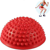 Semi-circular Massage Ball, Hedgehog Ball Yoga Massage Ball For Balance Training, (red)