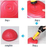 Semi-circular Massage Ball, Hedgehog Ball Yoga Massage Ball For Balance Training, (red)