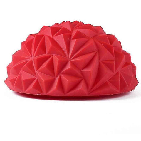 Yoga Hemisphere Massager Pointed Massage Ball Decompression Yoga Massager Exercise Ball Soft and Comfortable - Red In Australia - Darrahopens
