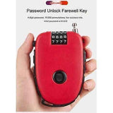 Bike Lock, Bicycle Lock, Cable Lock, Stroller Lock with 70cm Retractable Cable for Bicycles, Skis, Snowboards and Strollers