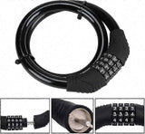 Bike Lock,4-Digit Password Bicycle Lock Portable Anti Theft Bike Password Lock for Bicycles, Motorbike, Electric Bicycles (Black) In Australia - Darrahopens
