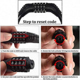 Bike Lock,4-Digit Password Bicycle Lock Portable Anti Theft Bike Password Lock for Bicycles, Motorbike, Electric Bicycles (Black) In Australia - Darrahopens