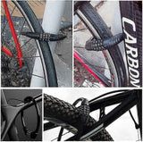 Bike Lock,4-Digit Password Bicycle Lock Portable Anti Theft Bike Password Lock for Bicycles, Motorbike, Electric Bicycles (Black) In Australia - Darrahopens