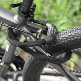 Portable 5-Digit Combination Bike Chain Lock, Keyless Anti-Theft Security Lock for Bicycle, Mountain Bike, Scooter and Motorcycle - Blue In Australia - Darrahopens