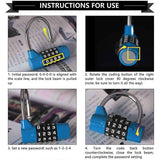 4-Digit Combination Bike U Lock, Keyless Resettable Anti-Theft Security Lock for Bicycle, Motorcycle, Scooter, Gate and Fence In Australia - Darrahopens