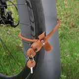Portable Bike Cable Lock with Silicone Cover, Lightweight Anti-Theft Bicycle Security Lock, Cookie Dog Design - Black In Australia - Darrahopens