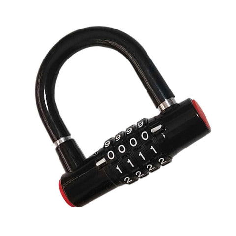 Durability Bike Lock Rusts Resistant Bicycles Lock Multifunction 4 Digits Lock for Bicycles Electric Bike - Black In Australia - Darrahopens