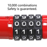 Durability Bike Lock Rusts Resistant Bicycles Lock Multifunction 4 Digits Lock for Bicycles Electric Bike - Black In Australia - Darrahopens