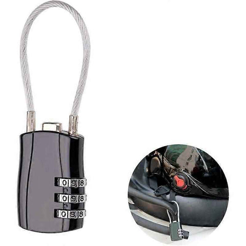 Cable Lock, Retractable Cable Lock, Digital Combination Lock, Bicycle Helmet Lock, Combination Cable Lock, Bicycle Cable Lock, Number Cable Lock, Comb In Australia - Darrahopens