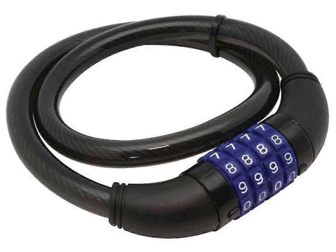 4-Digit Bicycle Lock, 12 mm Steel Cable, Bicycle Security Lock In Australia - Darrahopens